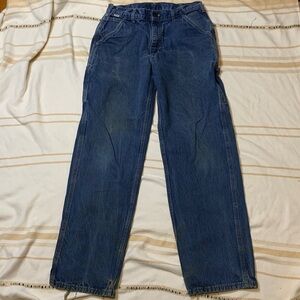 Carhartt Dungaree Fit Fire Resistant HRC2 Carpenter Jeans Size 32x34